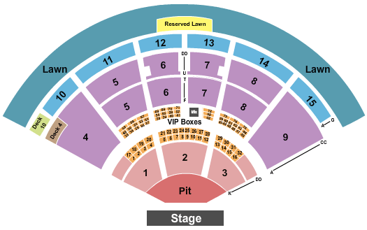 PNC Music Pavilion Thomas Rhett Seating Chart